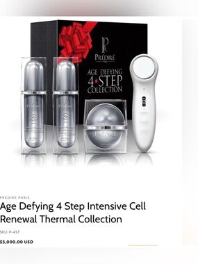Prédiré Paris Age Defying 4-Step Collection with positive ionic device